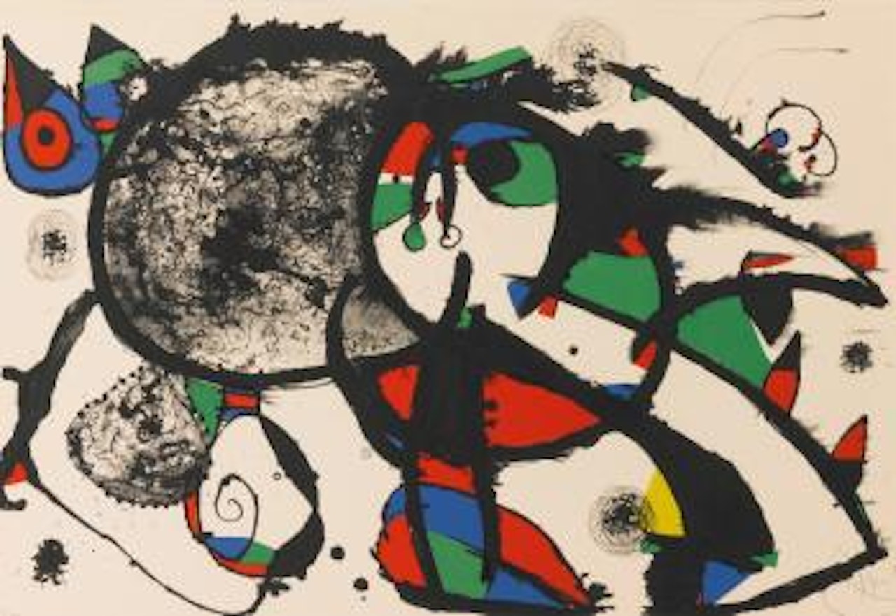 Hommage À Masson (Mourlot 1111) by Joan Miró