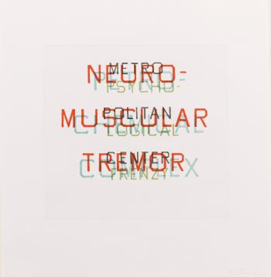 Metro, Petro, Neuro, Psycho (Wac 127) by Ed Ruscha