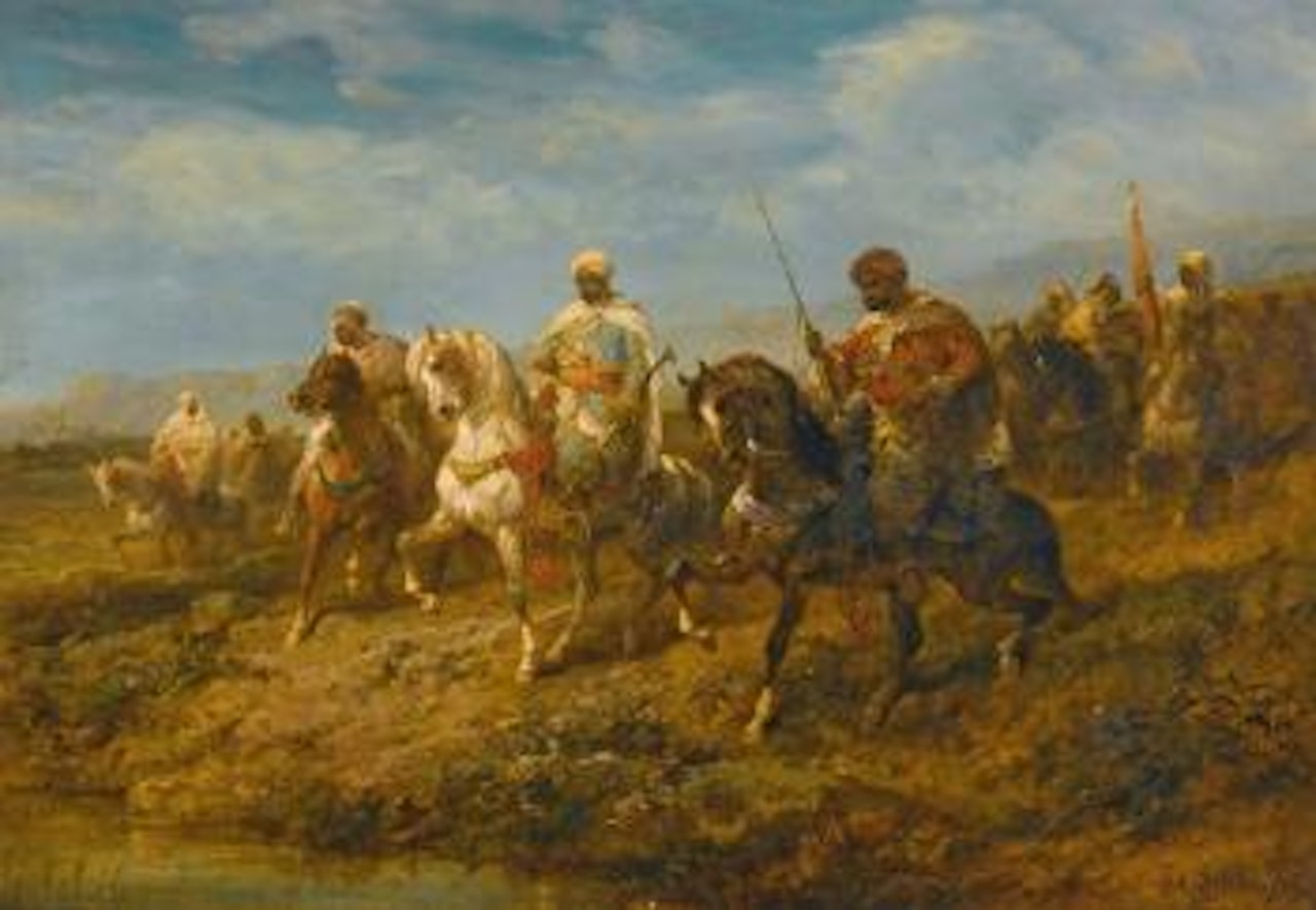 Advancing Cavalrymen by Adolf Schreyer