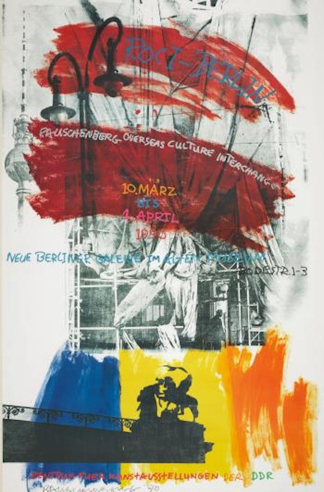 Poster for Roci - Berlin by Robert Rauschenberg