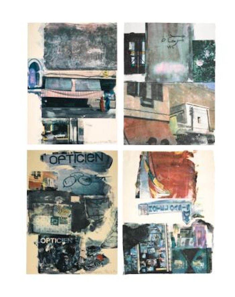 Site; Next Room; Appointment: And Gossip (Four Works from 'Marrakitch') by Robert Rauschenberg