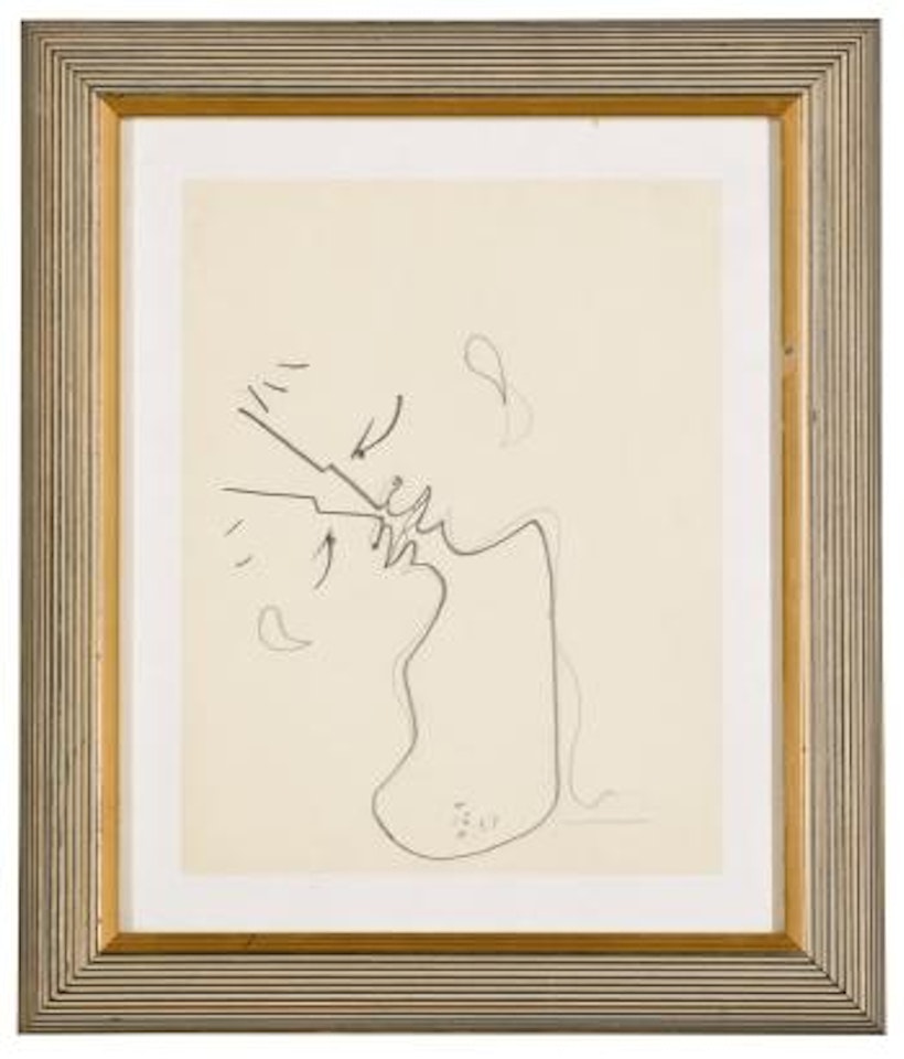 Untitled (Kissing Couple) by Jean Cocteau
