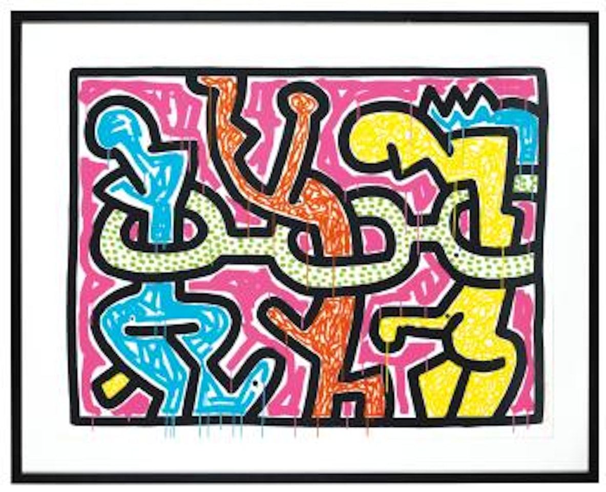 Flowers II by Keith Haring