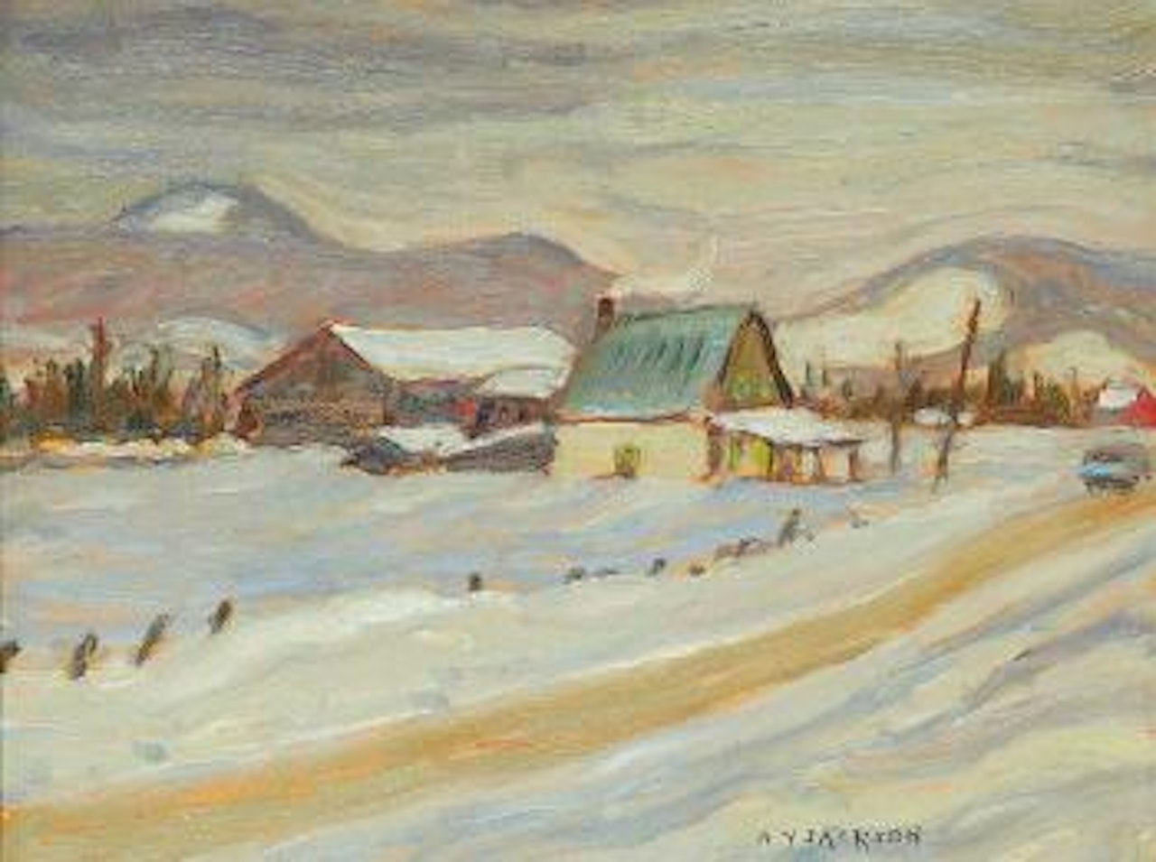 Road North of St. Agath, Feb. 29, 1964 by Alexander Young Jackson