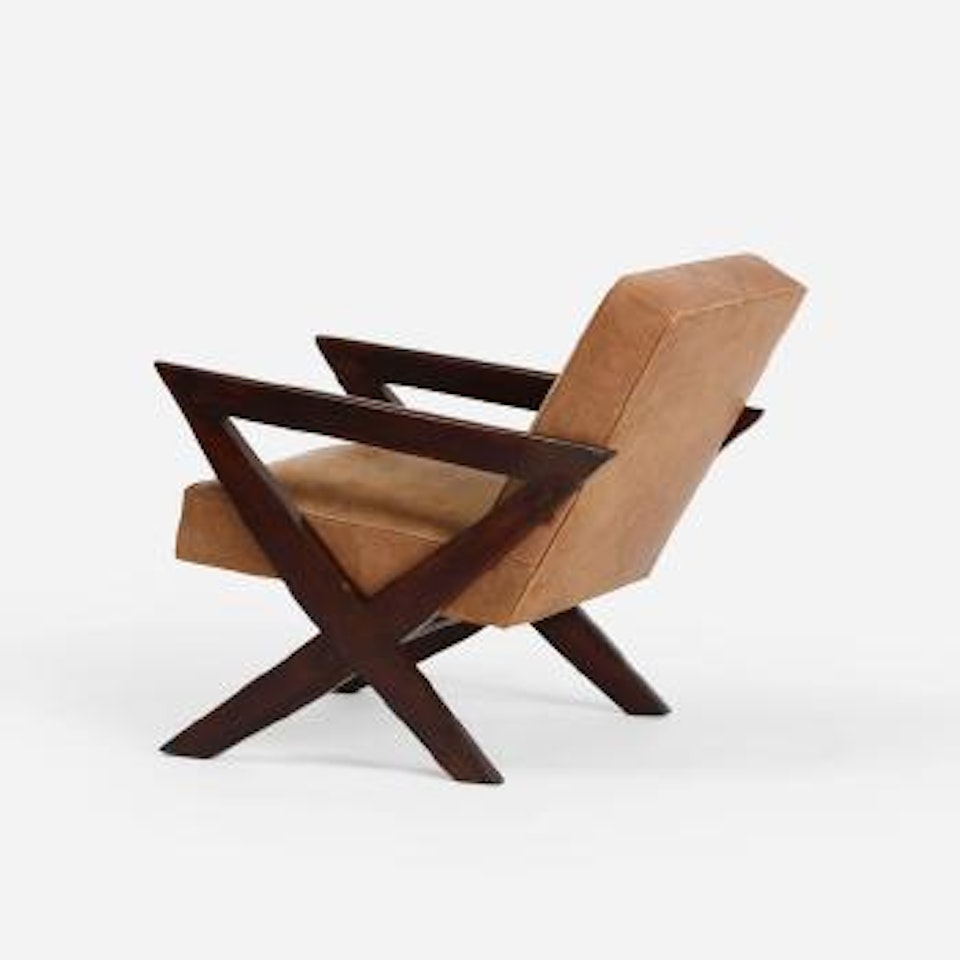 Lounge chair from the MLA Flats Building, Chandigarh by Pierre Jeanneret