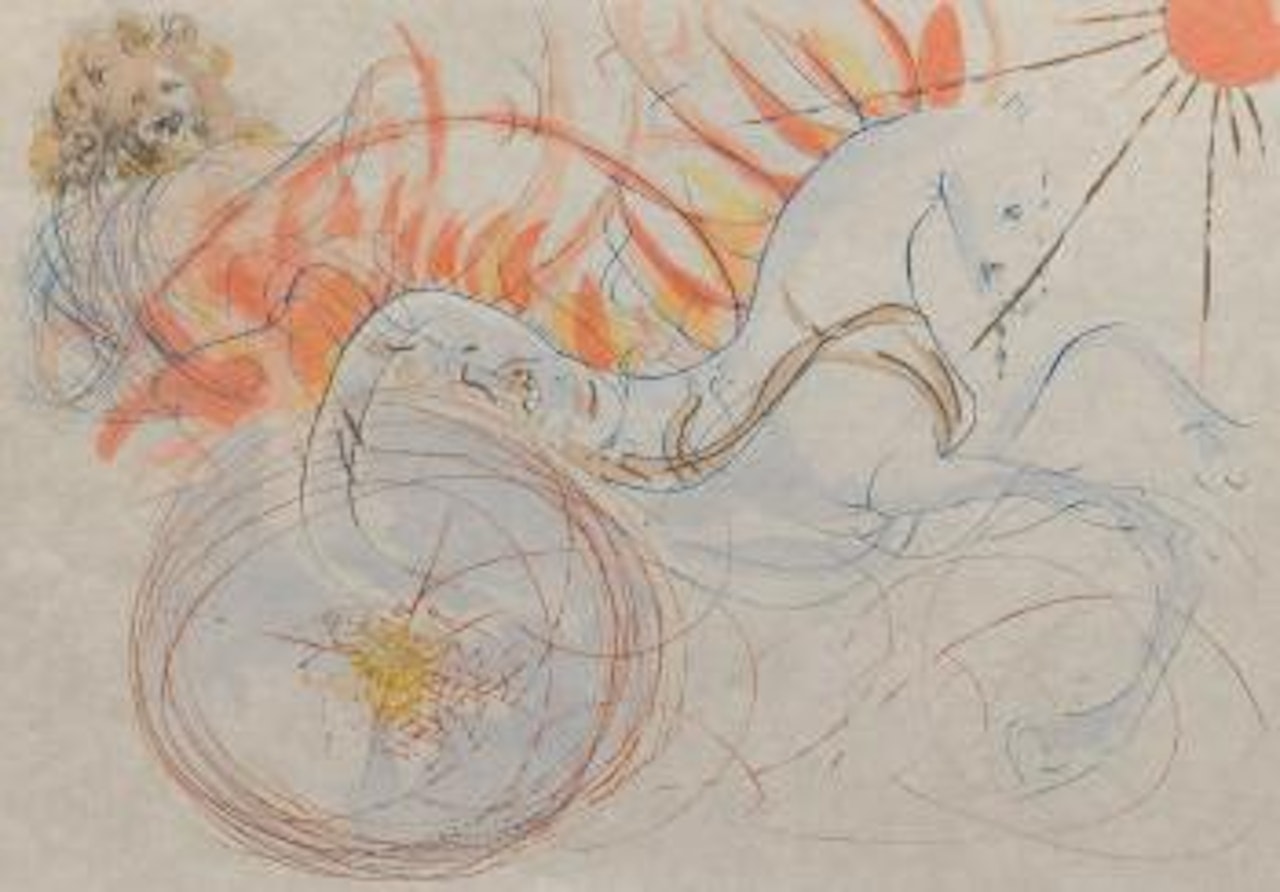 Elijah and the Chariot by Salvador Dali