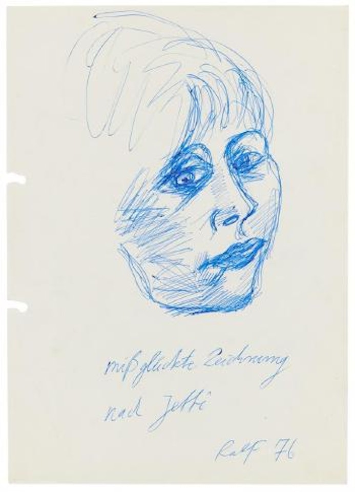Jetti fängt an zu denken ... wohin kann das führen?; Missglückte Zeichnung nach Jetti by A.R. Penck