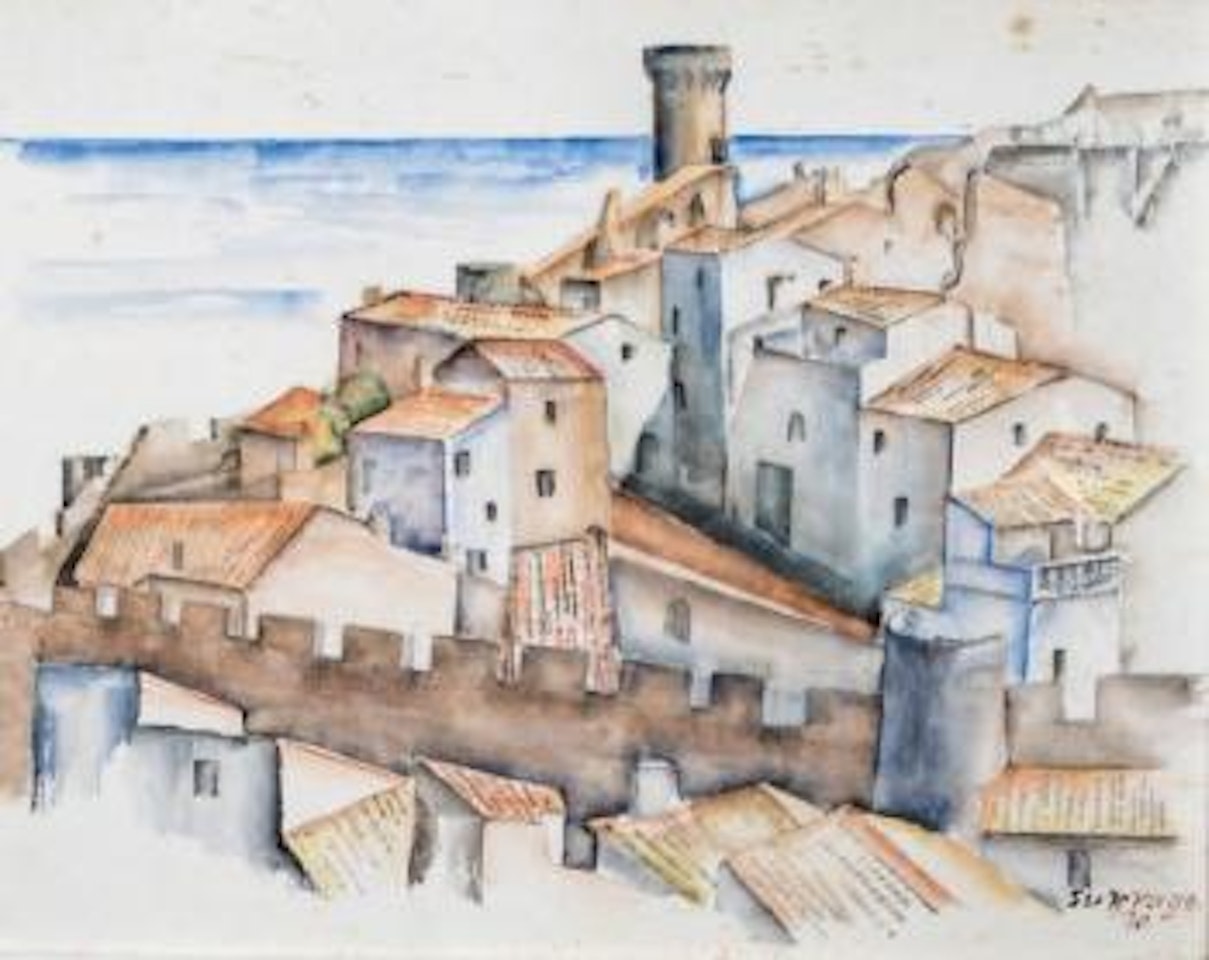 Les remparts de Tossa de Mar by Leopold Survage