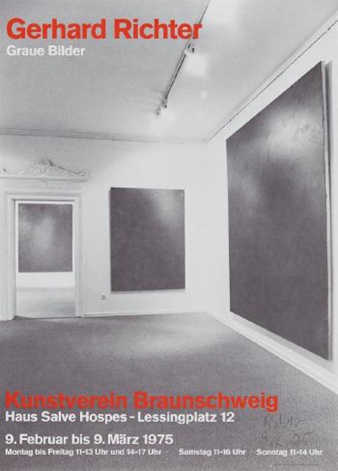 Graue Bilder - Kunstverein Braunschweig by Gerhard Richter