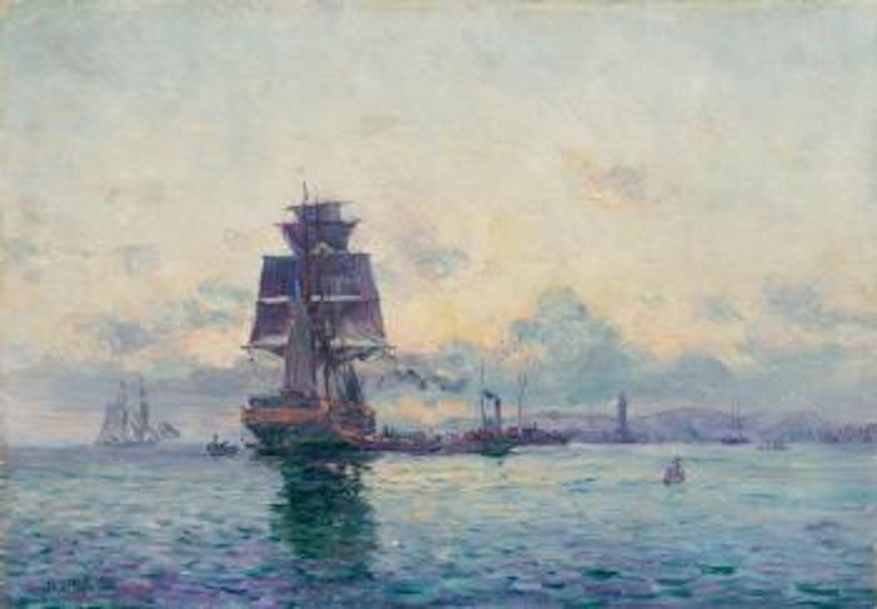 L’entrée du port de Marseille by Jean Baptiste Olive