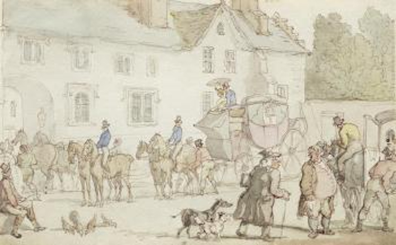 The Coach Inn by Thomas Rowlandson