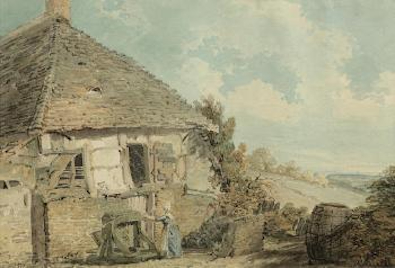 A cottage, traditionally said to be near Battle, Sussex by Thomas Girtin