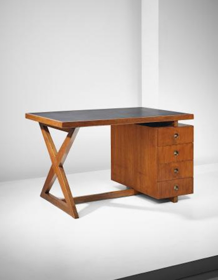 Administrative desk', model no. PJ-BU-19-A, designed for administrative buildings, Chandigarh by Pierre Jeanneret