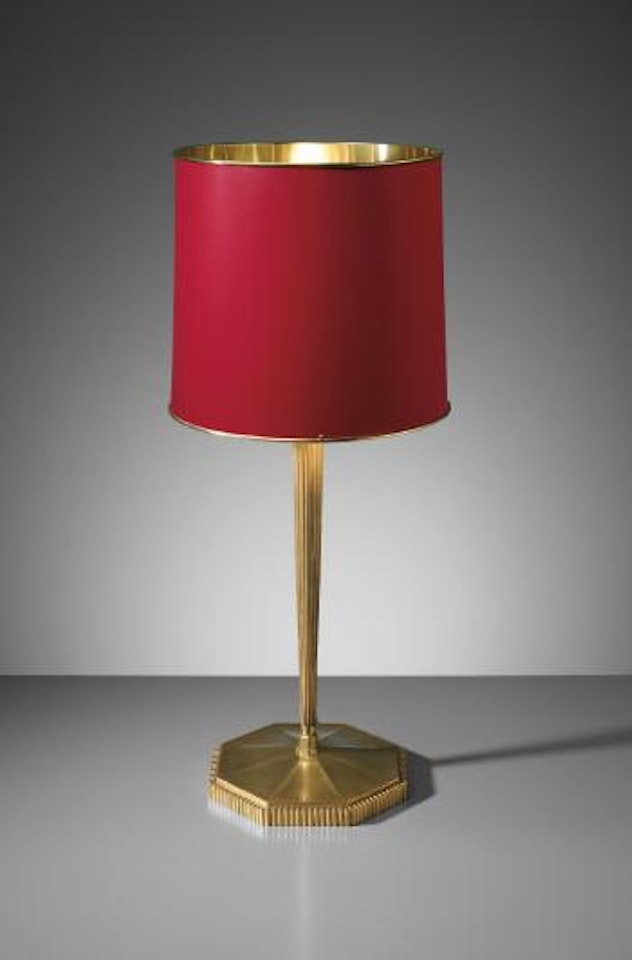 Table lamp, model no. 3012AR/3314NR by Emile-Jacques Ruhlmann