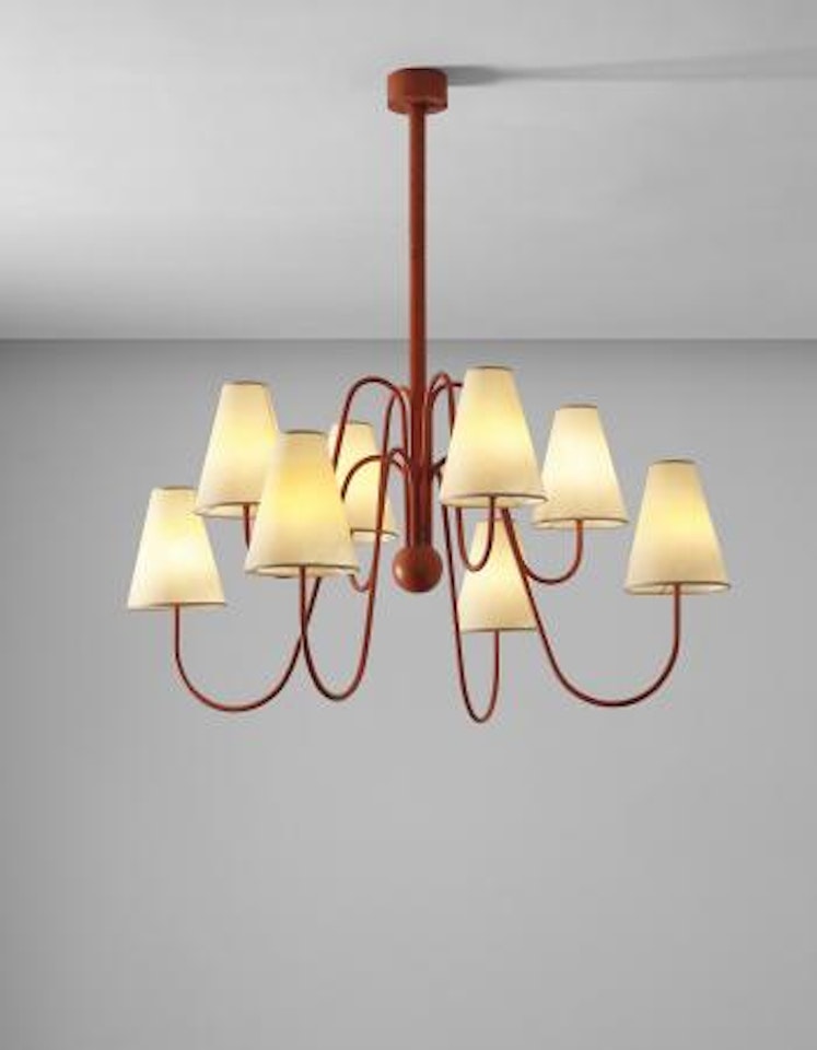 Eight-armed 'Bouquet' chandelier by Jean Royere