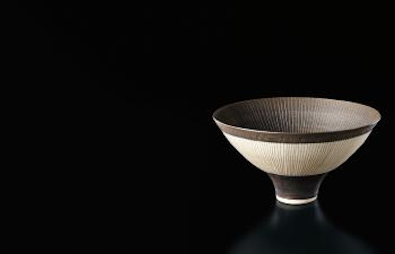 Conical bowl by Lucie Rie