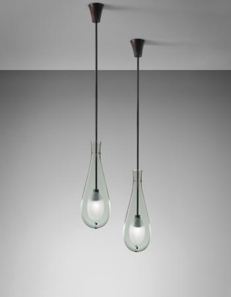 Pair of ceiling lights, model no. 2259 by Max Ingrand