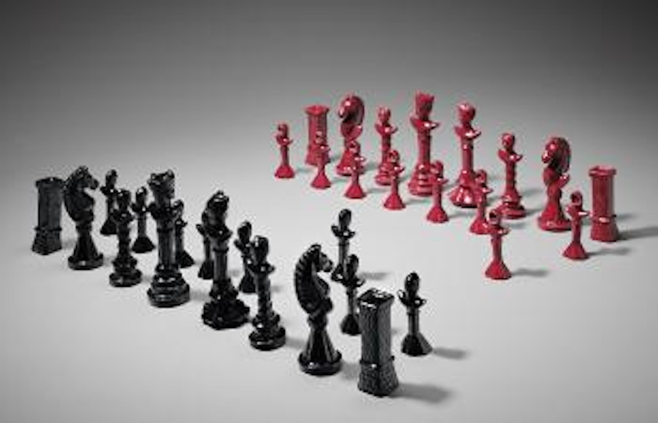 Chess set by Alberto Giacometti