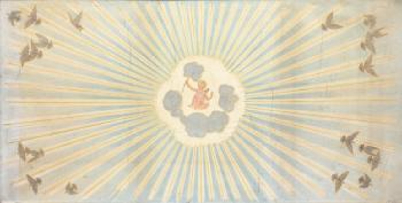 Etude Pour Le Ciel De Lit De La Chambre De Jane Renouardt À Saint-cloud by Bernard Boutet de Monvel