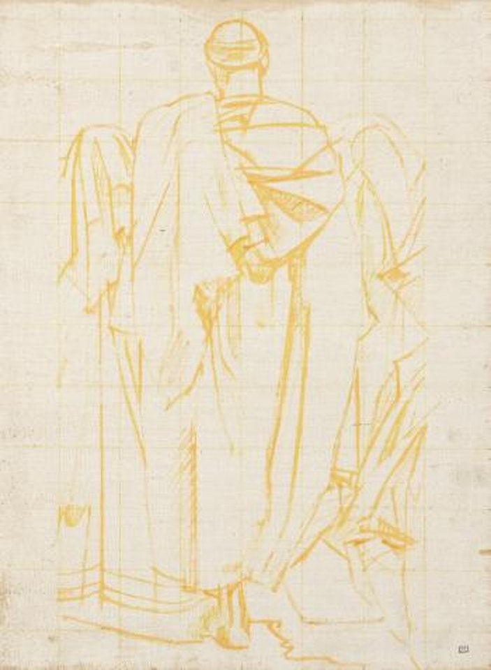 Homme De Dos (1); Homme En Burnous (2) by Bernard Boutet de Monvel
