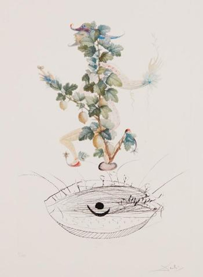 Révérence du groseillier (Curtsying Gooseberry Bush), from Flordali® (Les Fruits) by Salvador Dali