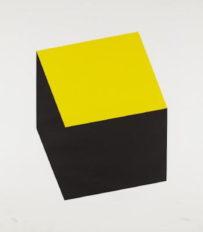 Yellow/Black, from Series of Ten Lithographs by Ellsworth Kelly