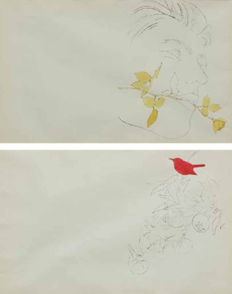 A Gold Book: two unfolded plates by Andy Warhol