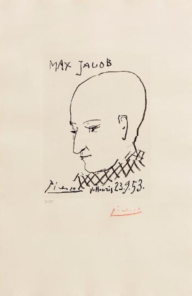 Portrait of Max Jacob by Pablo Picasso