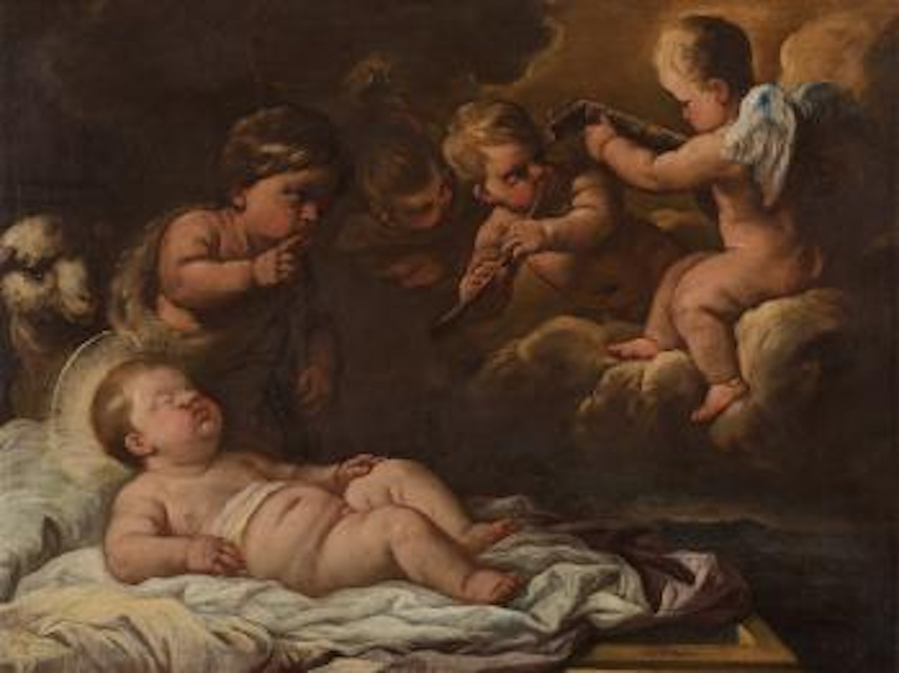The Sleeping Christ Child by Circle of Luca Giordano