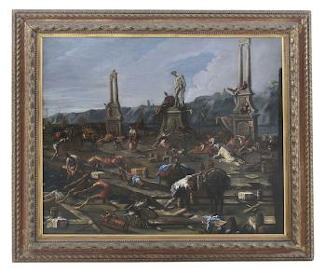 Il porto di Genova (allegoria della forza) by Alessandro Magnasco
