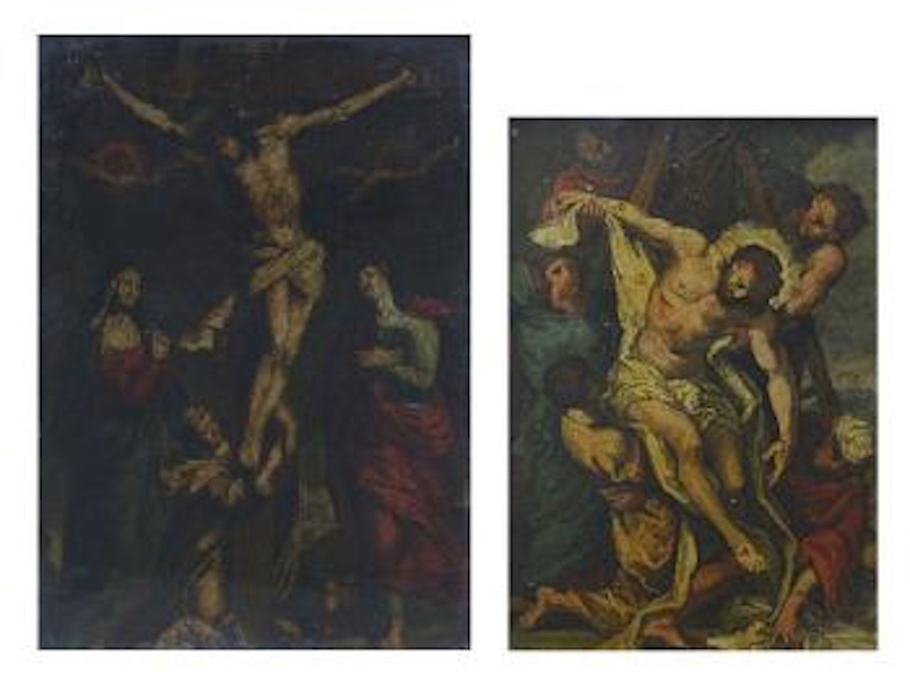 Crocefissione (1); Deposizione (2) by Hendrik Goltzius by Peter Paul Rubens