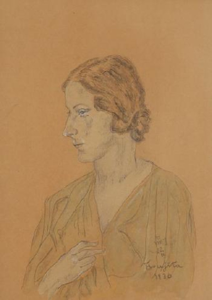 Portrait de femme de profil by Leonard Tsuguharu Foujita