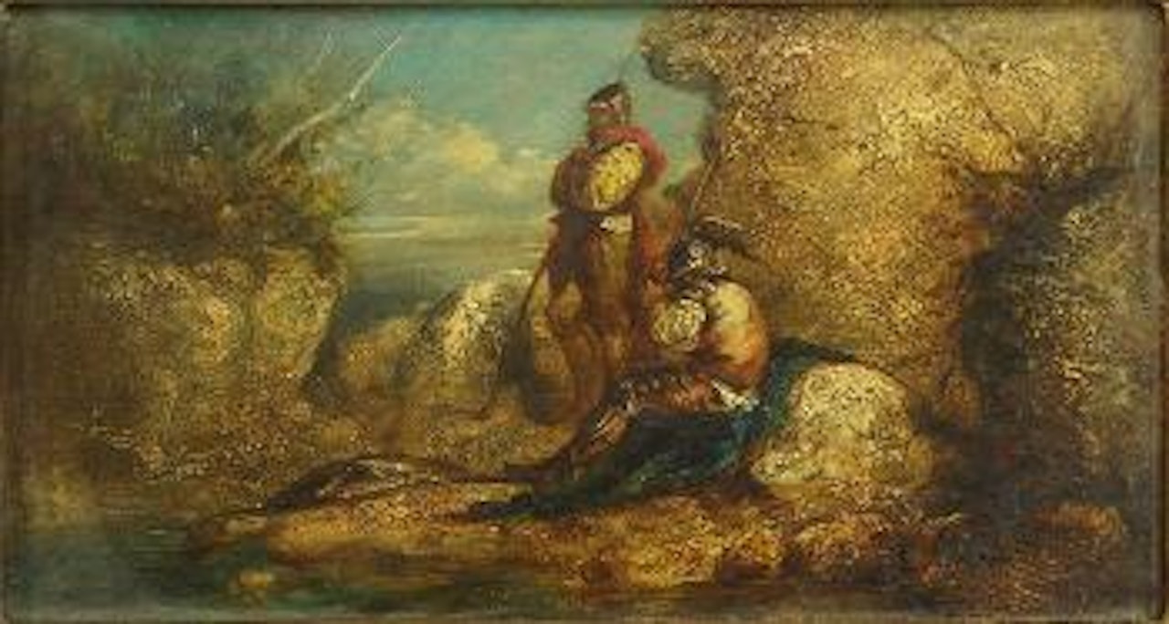 The soldiers by Adolphe Monticelli