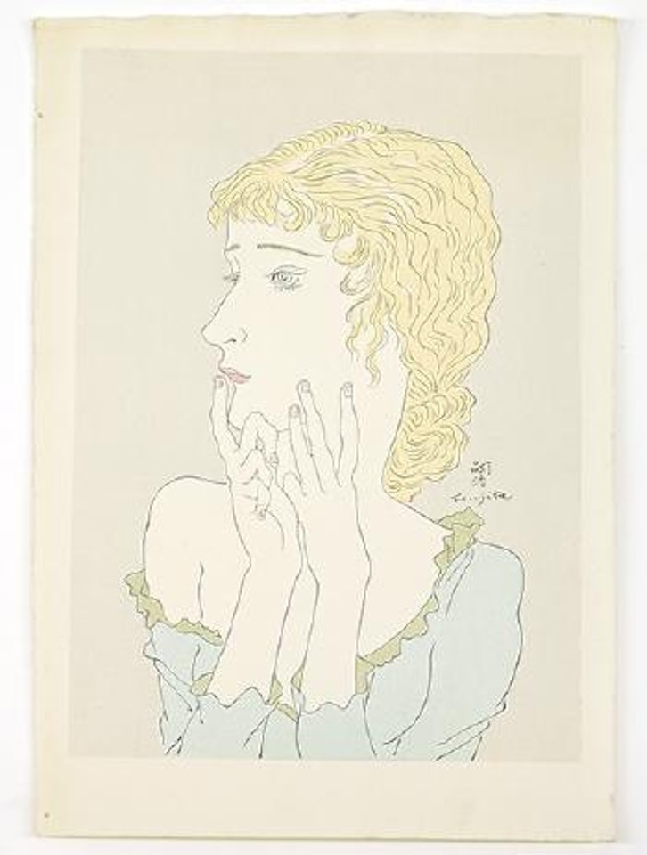 Blonde woman by Leonard Tsuguharu Foujita