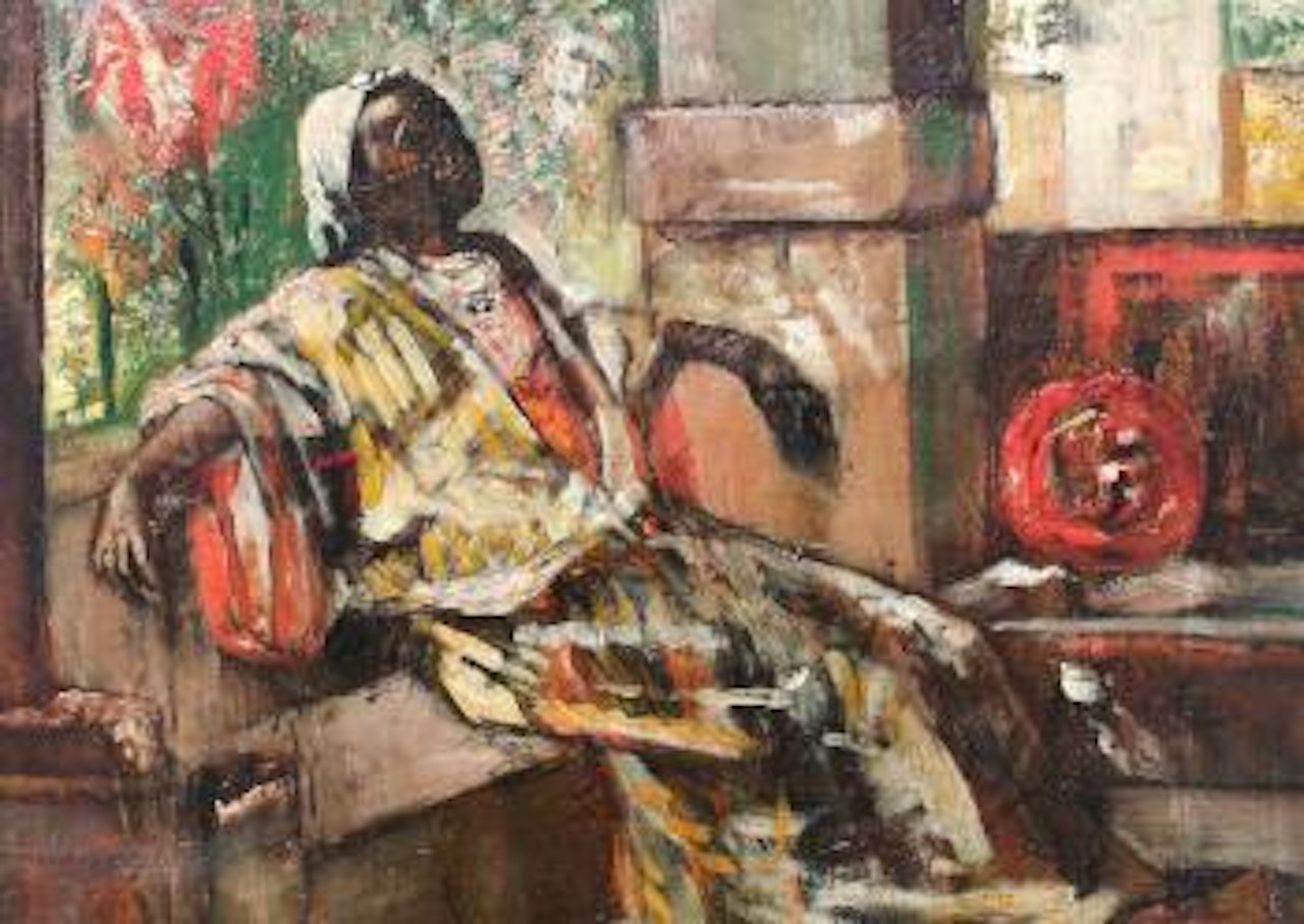 Moor at rest by Gyula Tornai
