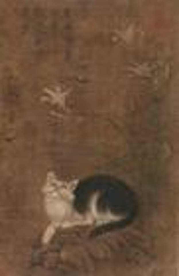 Cat and Flowers by Song Huizong