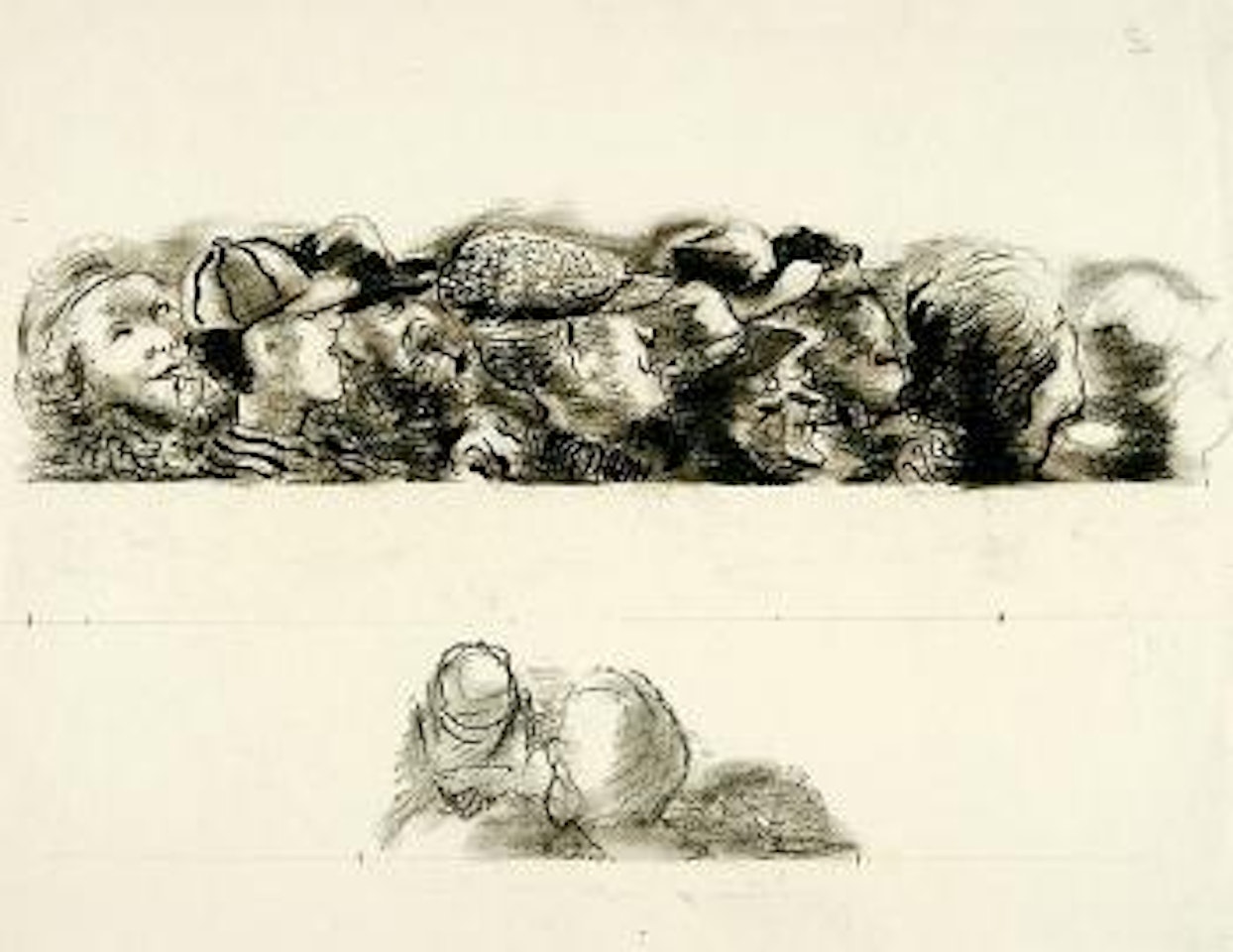 Spectators at Box Match Max Schmeling against Joe Louis by George Grosz