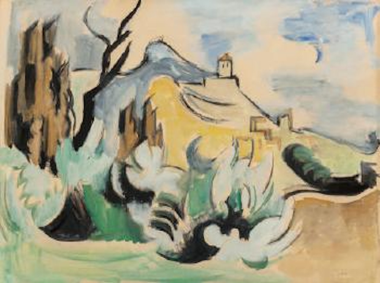 Paysage de la Drôme en hiver by André Lhote