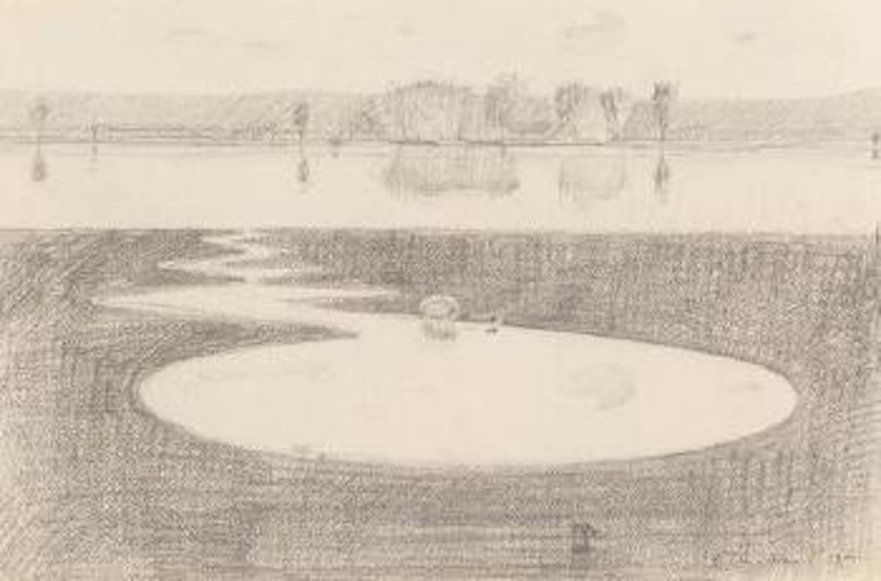 Silver Landscape (Study #1) by Wayne Thiebaud