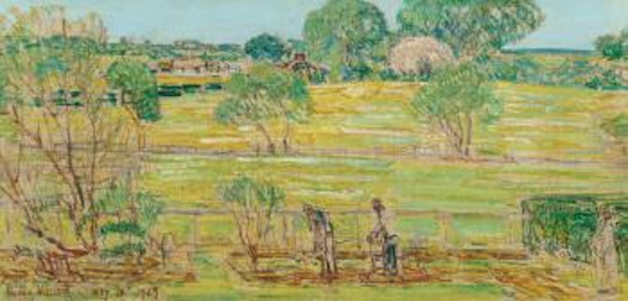 May in the Garden by Childe Hassam