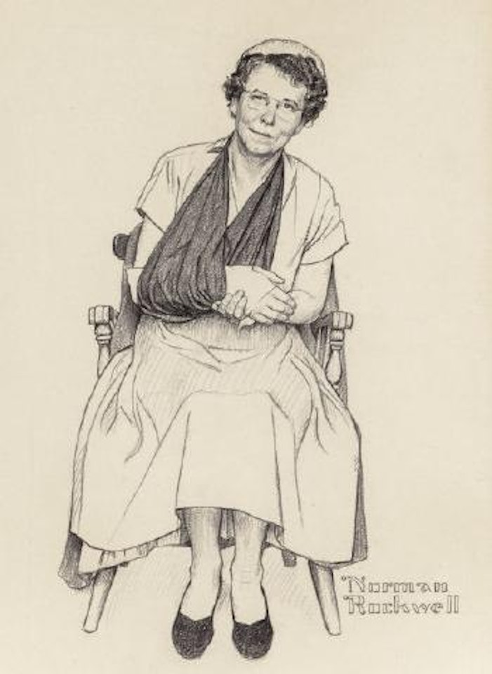 Her Stoic Smile has Worn a Little Thin, Smith-Kline: Dexamyl Advertisement by Norman Rockwell
