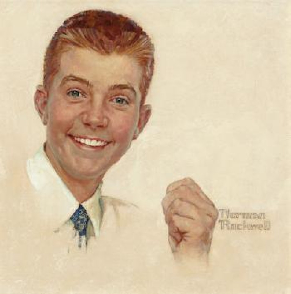 Portrait of a Young Boy (possibly intended for Crest toothpaste advertisement) by Norman Rockwell
