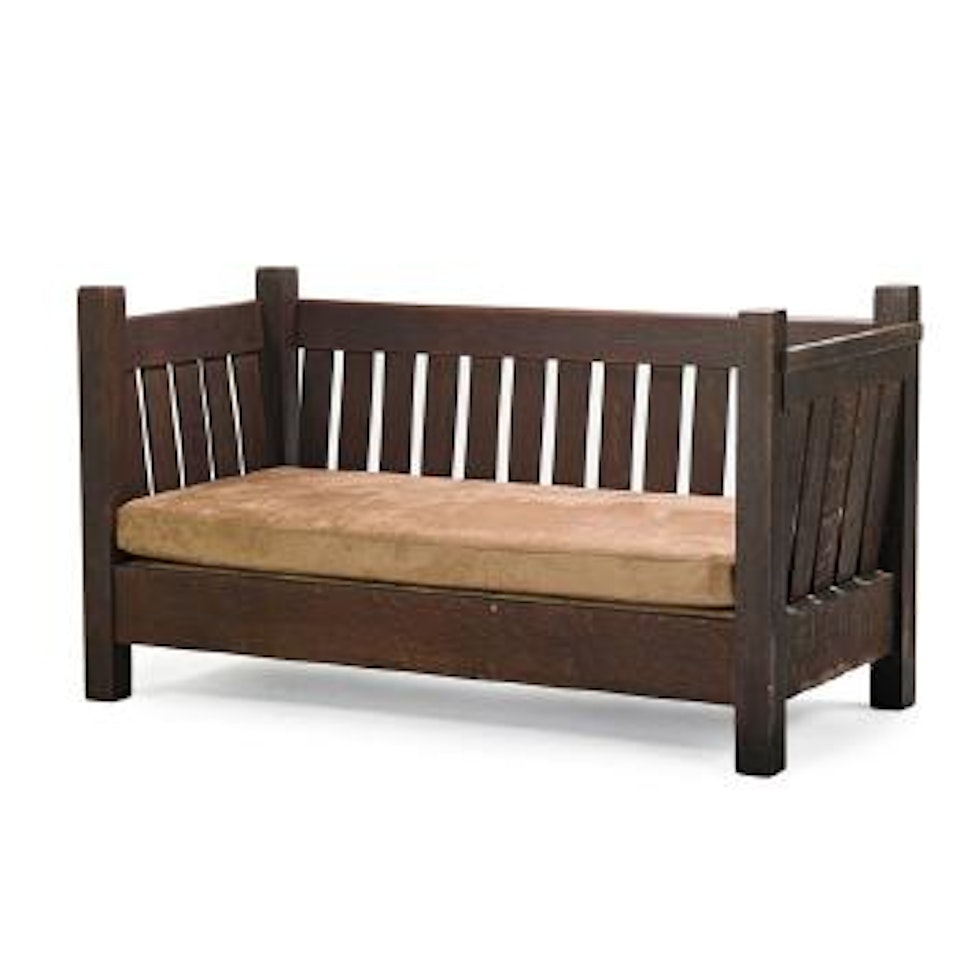 Early Crib Settle by Gustav Stickley