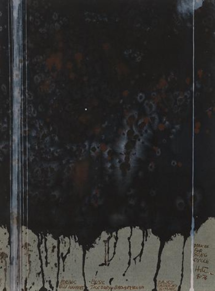 Drawing for Song Cycle by Ralph Hotere