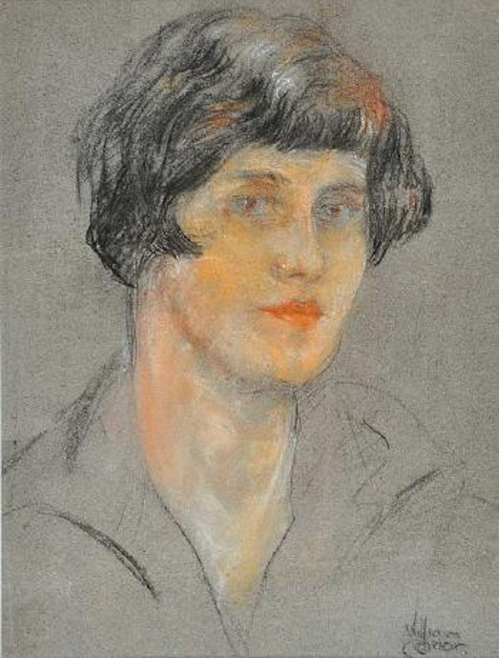 Female portrait by William Conor