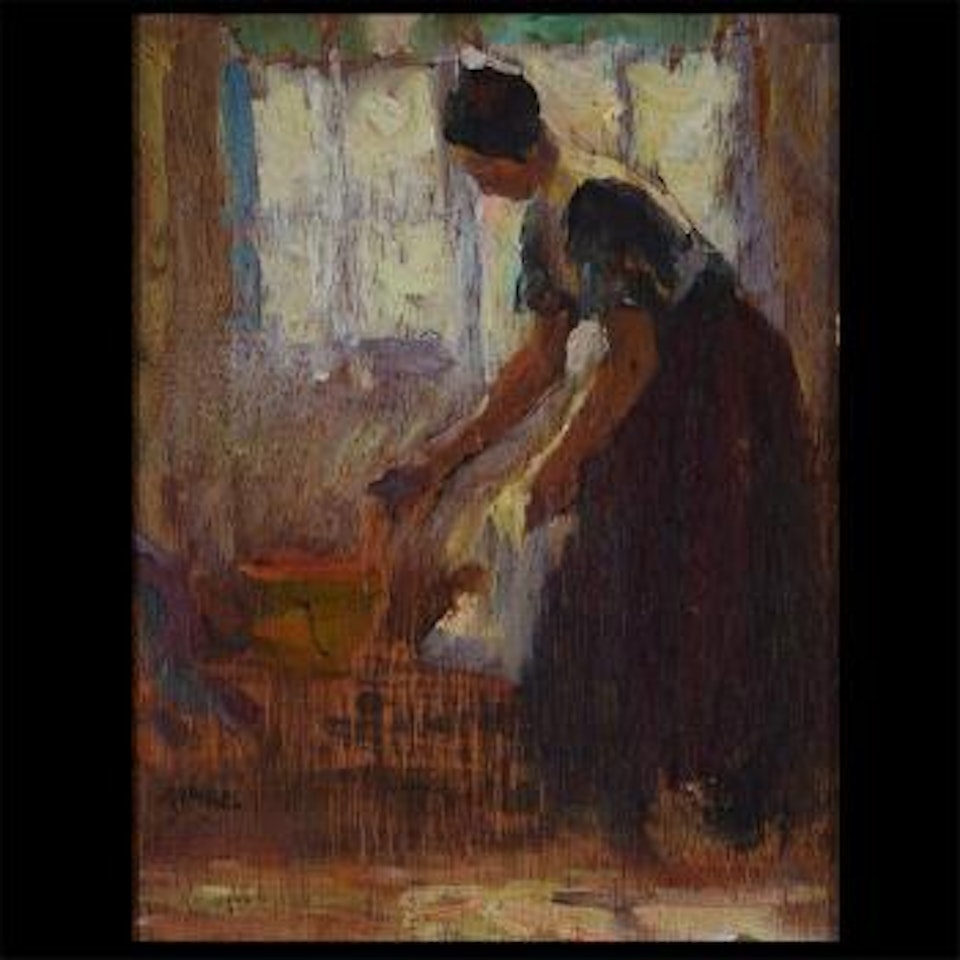 Woman and child by Joseph Raphael