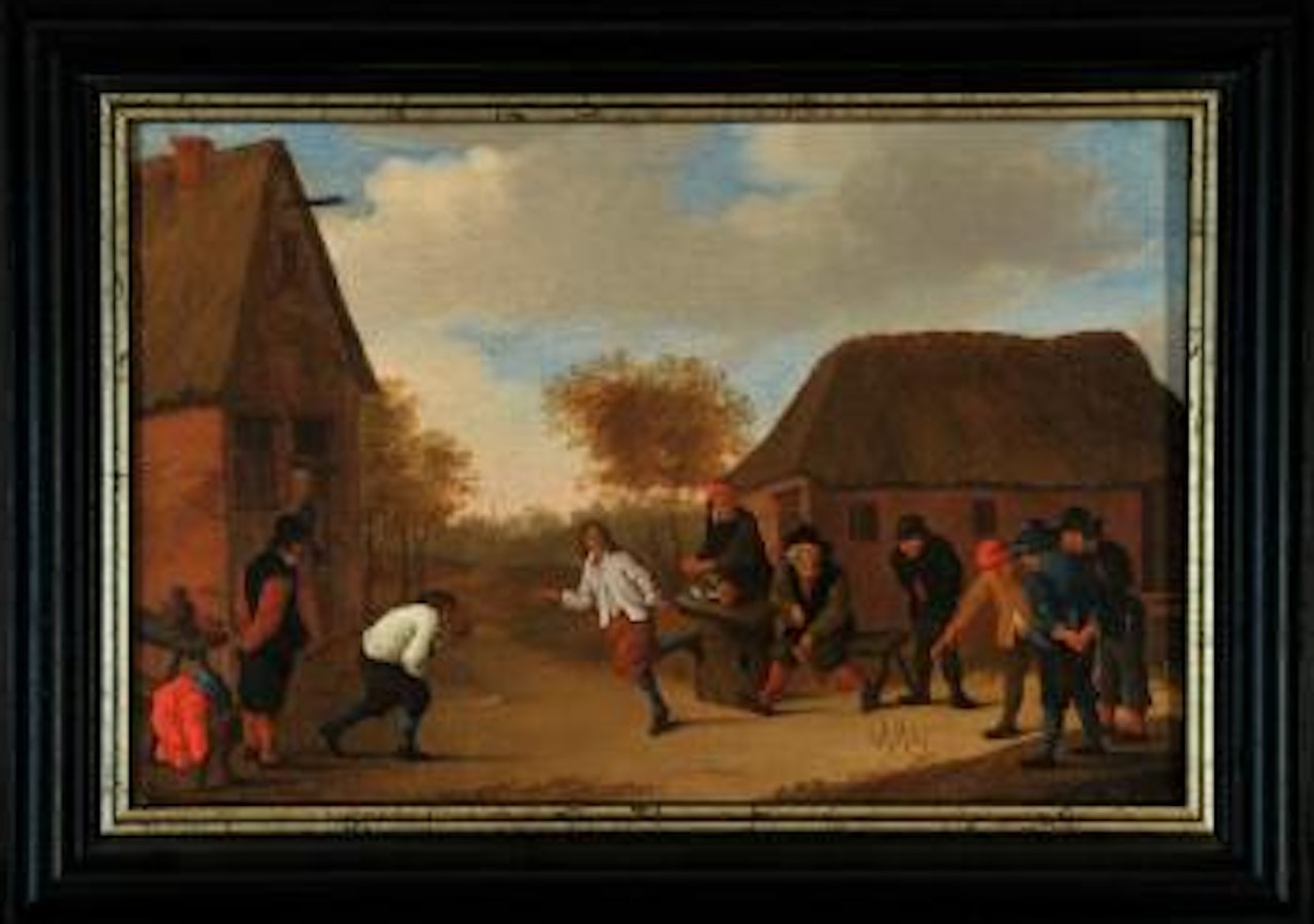 Kegelspiel im Dorf by David Teniers II