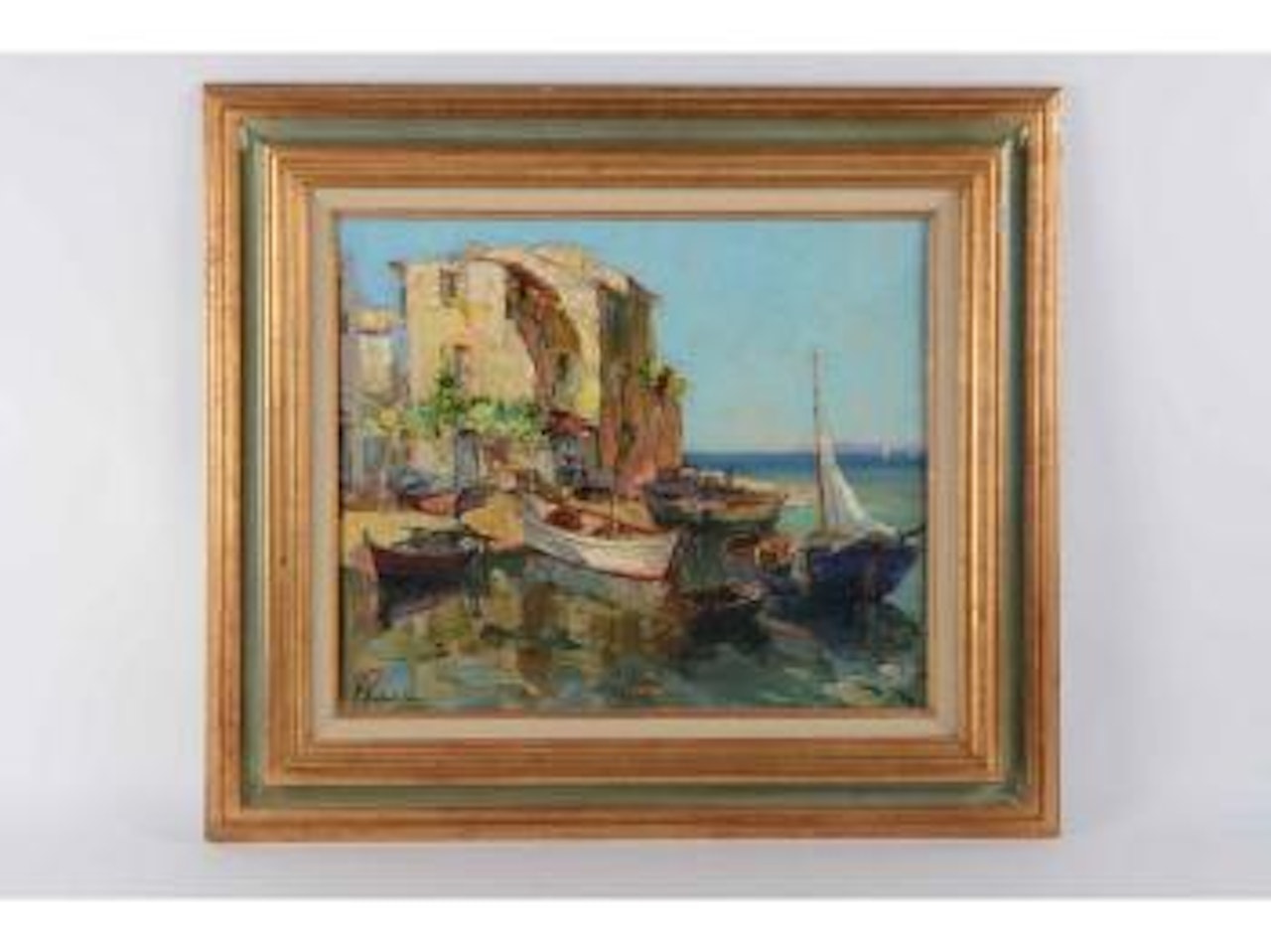 Port de Méditerranée by Georgij Aleksandrovic Lapschin