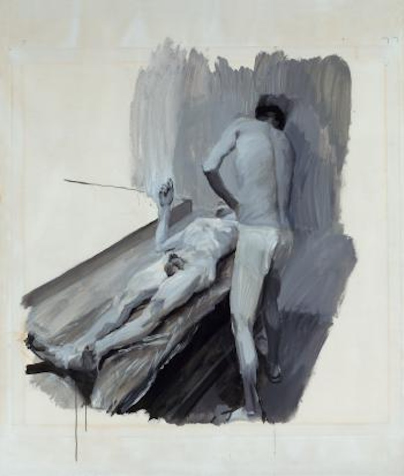 Boys in the Bath House by Liu Xiaodong