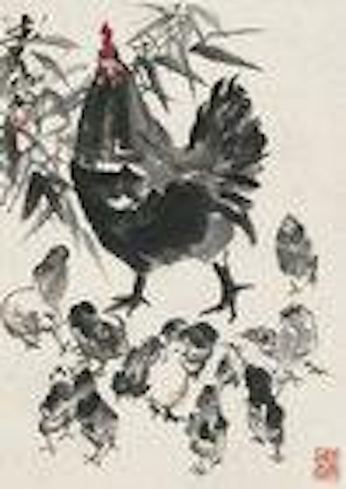 Hen and Chicks by Huang Zhou